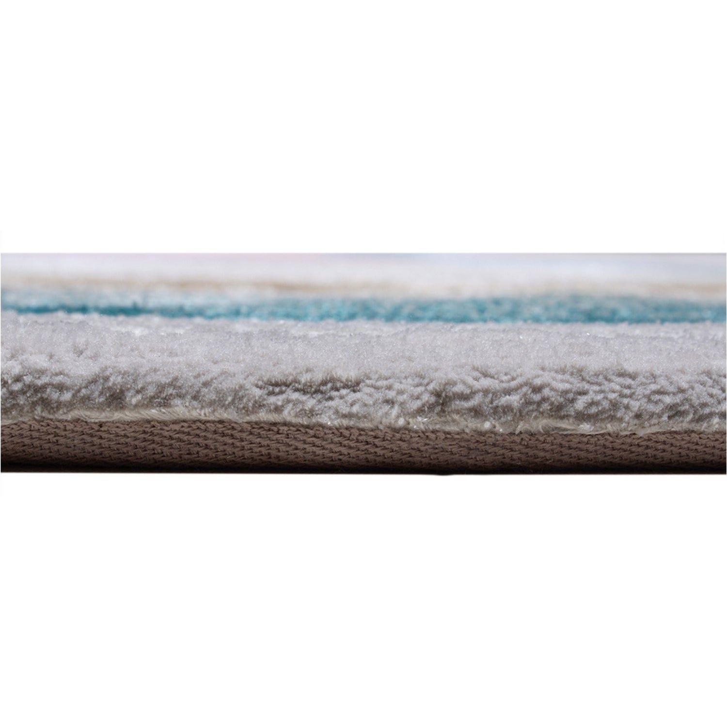 _Handmade Wool Rug Tuft Weaving, Sustainable Contemporary Design Carpet, Blue Pink Grey Gold Circles, Irregular Shape, Custom Made On-Demand in Turkiye_ETUGENE_Circle-001-PX-Height