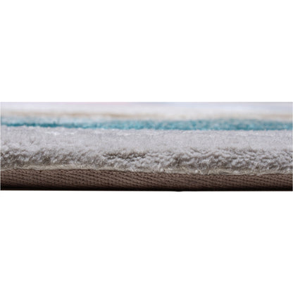 _Handmade Wool Rug Tuft Weaving, Sustainable Contemporary Design Carpet, Blue Pink Grey Gold Circles, Irregular Shape, Custom Made On-Demand in Turkiye_ETUGENE_Circle-001-PX-Height