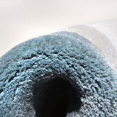 Handmade Wool Rug Tuft Weaving, Sustainable Contemporary Design Carpet, Blue Pink Layered Round Shapes, Irregular Shape, Custom Made On-Demand in Turkiye_ETUGENE_Lava-001-MX-Tuft