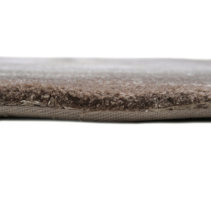 Handmade Wool Rug Tuft Weaving, Sustainable Contemporary Design Carpet, Brown Rounded Shapes, Irregular Shape, Custom Made On-Demand in Turkiye_ETUGENE_Geo-007-B-Height