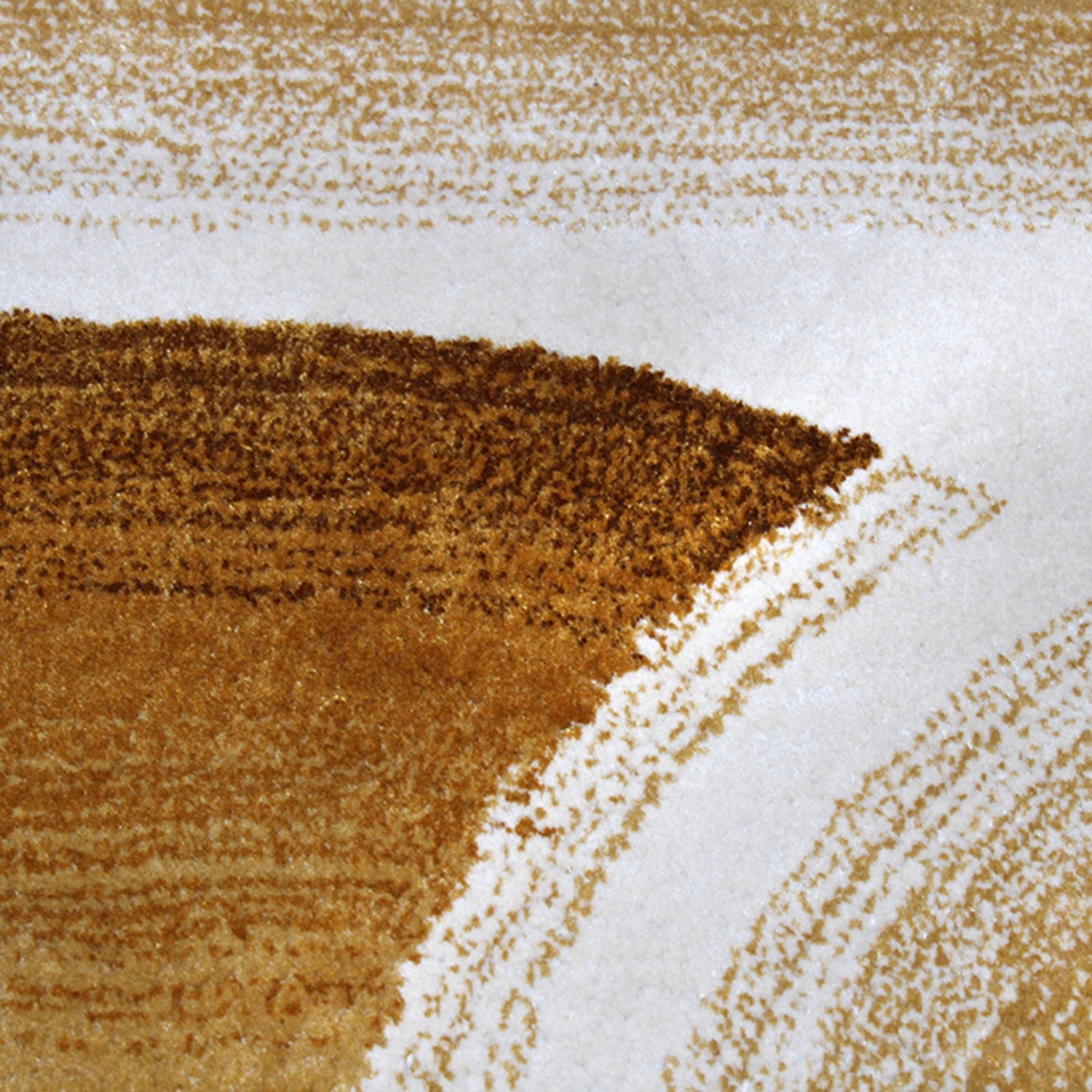 Handmade Wool Rug Tuft Weaving, Sustainable Contemporary Design Carpet, Brown Yellow Rounded Shapes, Irregular Shape, Custom Made On-Demand in Turkiye_ETUGENE_Geo-009-S-Details