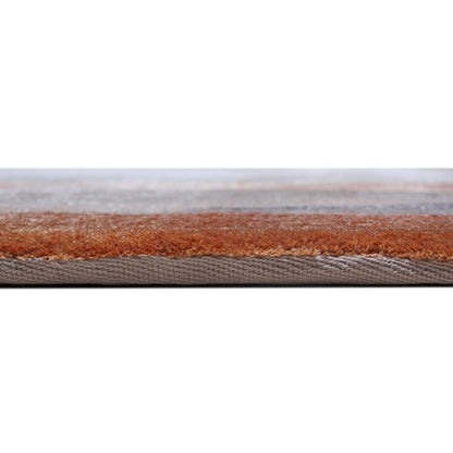 Handmade Wool Rug Tuft Weaving, Sustainable Contemporary Design Carpet, Coral Layered Round Shapes, Irregular Shape, Custom Made On-Demand in Turkiye_ETUGENE_Lava-001-GT-Height