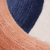 Handmade Wool Rug Tuft Weaving, Sustainable Contemporary Design Carpet, Four Bold Circles, Irregular Shape, Custom Made On-Demand in Turkiye_ETUGENE_Circle-008-VX-Designs