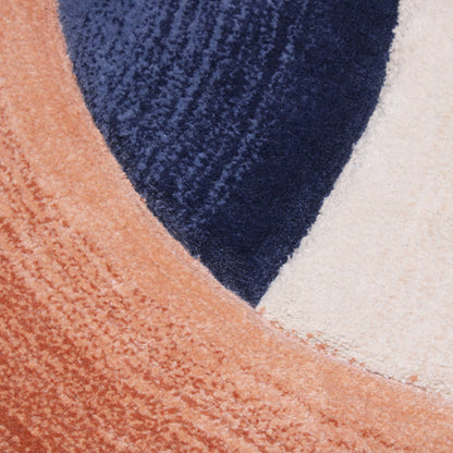 Handmade Wool Rug Tuft Weaving, Sustainable Contemporary Design Carpet, Four Bold Circles, Irregular Shape, Custom Made On-Demand in Turkiye_ETUGENE_Circle-008-VX-Designs