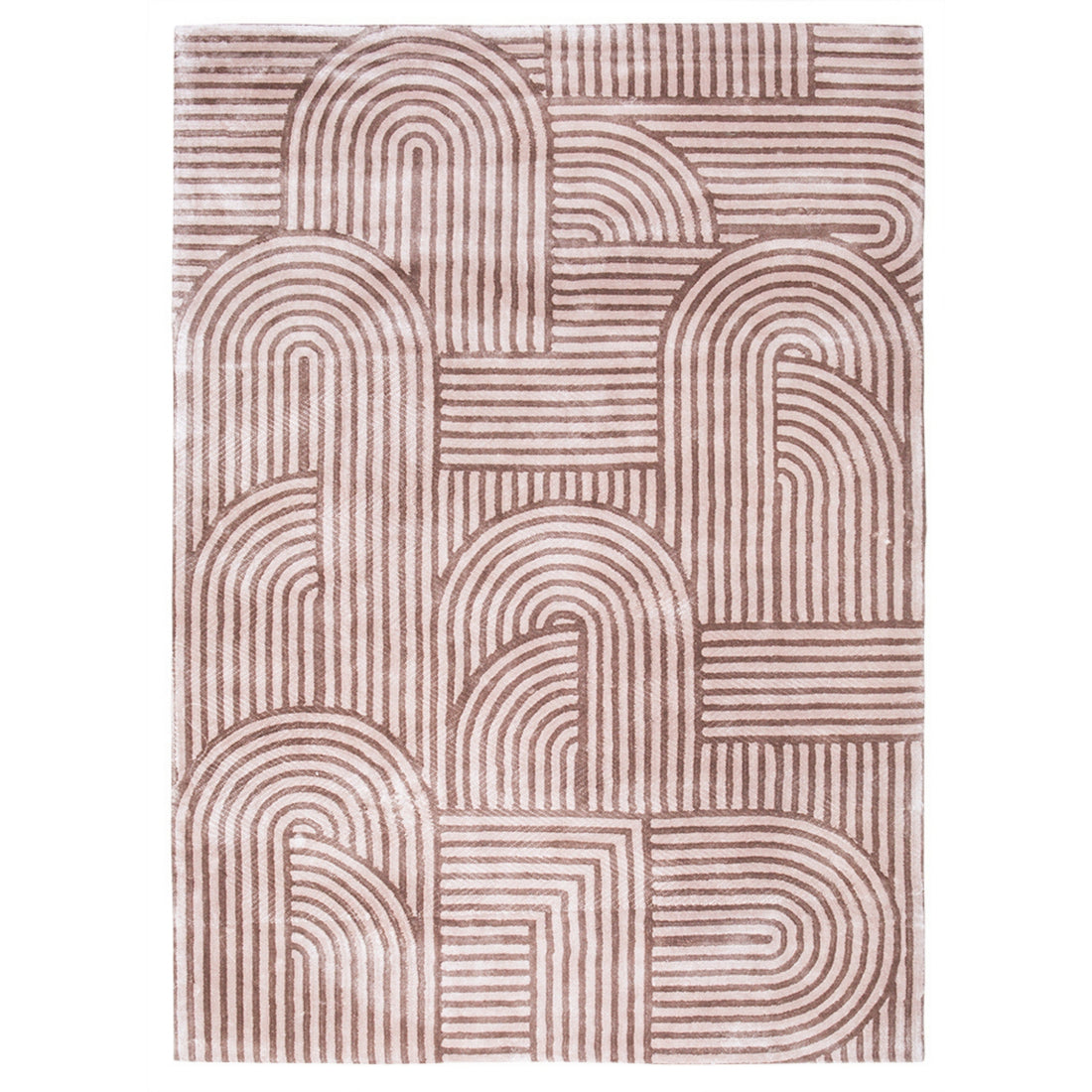 Handmade Wool Rug Tuft Weaving, Sustainable Contemporary Design Carpet, Geometric Lines, Rectangular Shape, Custom Made On-Demand in Turkiye_ETUGENE_Trace-003-Beige
