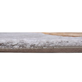 Handmade Wool Rug Tuft Weaving, Sustainable Contemporary Design Carpet, Green Gold Black Grey Colors, Irregular Shape, Custom Made On-Demand in Turkiye_ETUGENE_Cell-001-GR-Height