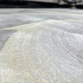 Handmade Wool Rug Tuft Weaving, Sustainable Contemporary Design Carpet, Grey Rounded Shapes, Irregular Shape, Custom Made On-Demand in Turkiye_ETUGENE_Geo-007-T-Floor