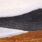 Handmade Wool Rug Tuft Weaving, Sustainable Contemporary Design Carpet, Layered Round Shapes, Irregular Shape, Custom Made On-Demand in Turkiye_ETUGENE_Lava-001-F-Details