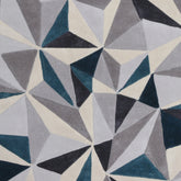 Handmade Wool Rug Tuft Weaving, Sustainable Contemporary Design Carpet, Luxury Triangles, Irregular Shape, Custom Made On-Demand in Turkiye_ETUGENE_Triple-004-J-Design