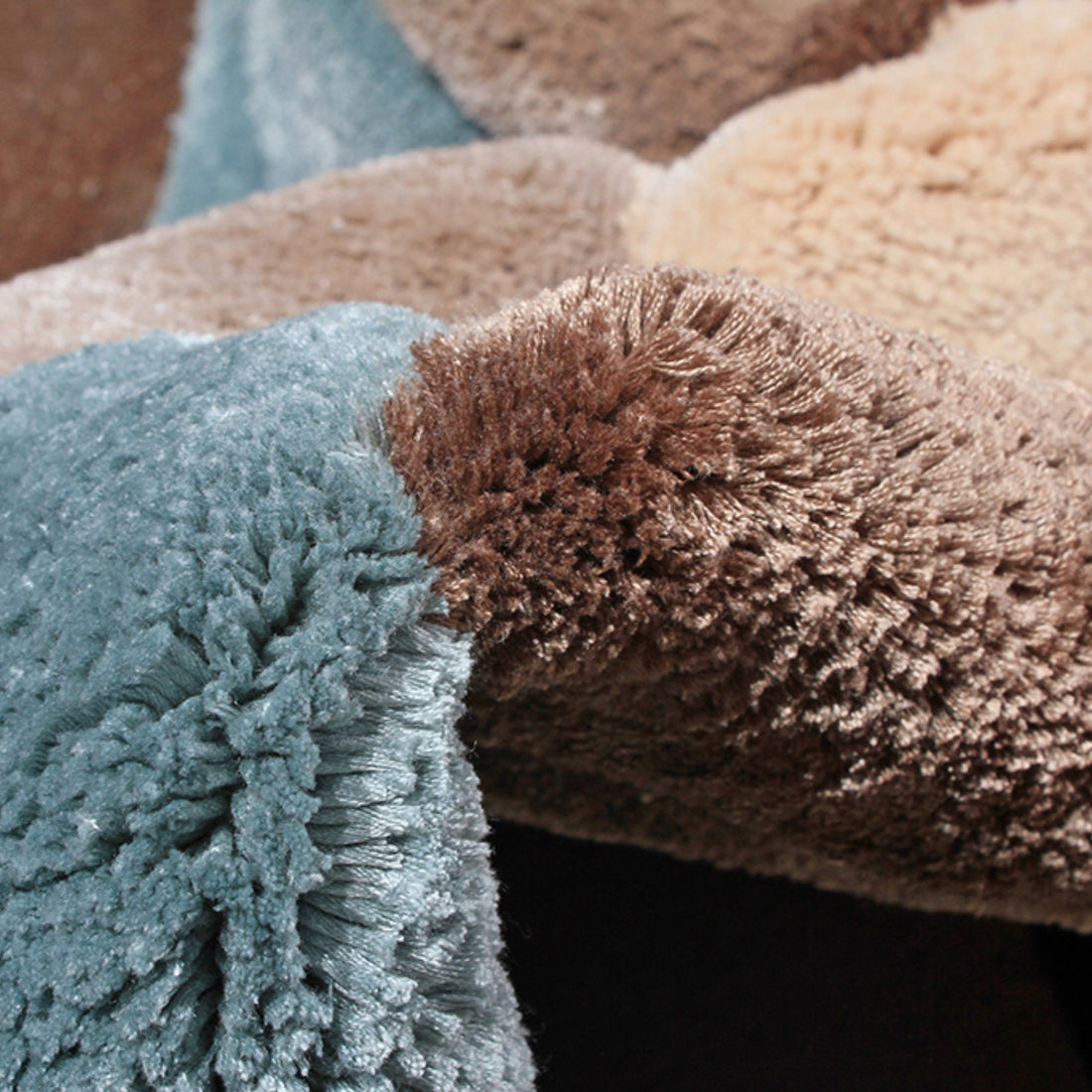 Handmade Wool Rug Tuft Weaving, Sustainable Contemporary Design Carpet, Luxury Triangles, Rectangular Shape, Custom Made On-Demand in Turkiye_ETUGENE_Triple-001-V-Tuft