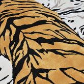 Handmade Wool Rug Tuft Weaving, Sustainable Contemporary Design Carpet, Majestic Tiger, Irregular Shape, Custom Made On-Demand in Turkiye_ETUGENE_Tiger-001-A-Design