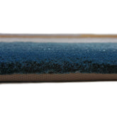 Handmade Wool Rug Tuft Weaving, Sustainable Contemporary Design Carpet, Orange, Blue, Grey Black Loop, Irregular Shape, Custom Made On-Demand in Turkiye_ETUGENE_Circle-003-B-Height