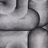 Handmade Wool Rug Tuft Weaving, Sustainable Contemporary Design Carpet, Rounded Shapes, Irregular Shape, Custom Made On-Demand in Turkiye_ETUGENE_Geo-007-A-Design