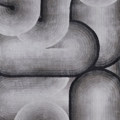 Handmade Wool Rug Tuft Weaving, Sustainable Contemporary Design Carpet, Rounded Shapes, Irregular Shape, Custom Made On-Demand in Turkiye_ETUGENE_Geo-007-A-Design