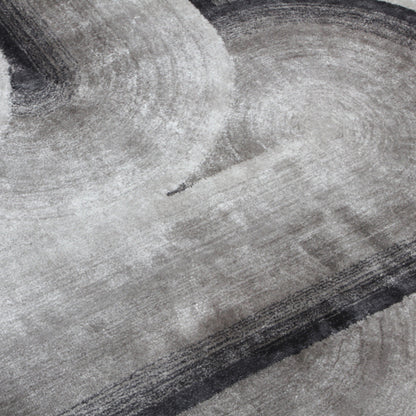 Handmade Wool Rug Tuft Weaving, Sustainable Contemporary Design Carpet, Rounded Shapes, Irregular Shape, Custom Made On-Demand in Turkiye_ETUGENE_Geo-007-A-Motifs