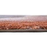 Handmade Wool Rug Tuft Weaving, Sustainable Contemporary Design Carpet, Salmon Orange Brown Beige Colors, Irregular Shape, Custom Made On-Demand in Turkiye_ETUGENE_Circle-005-NX-Height