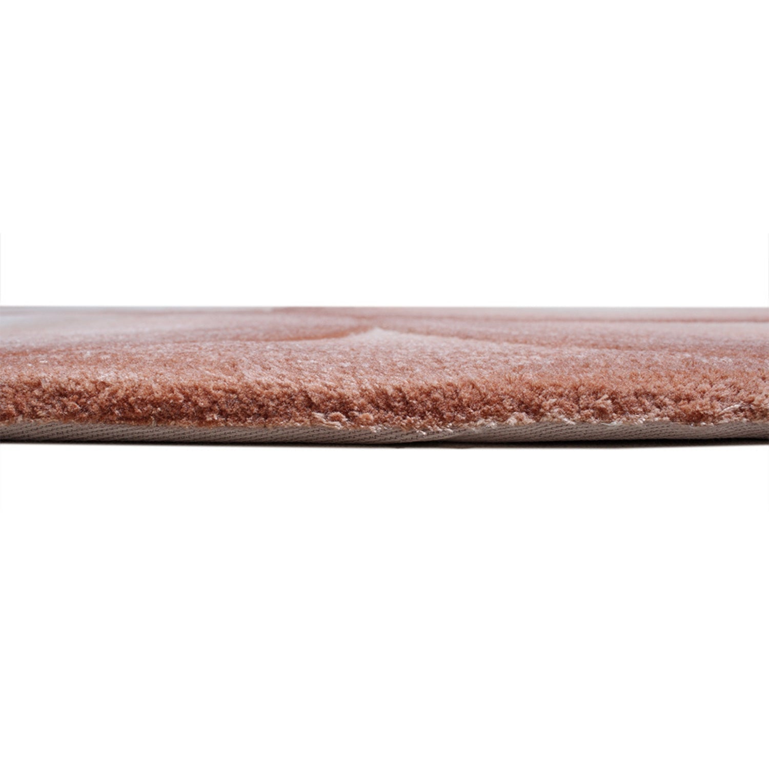 Handmade Wool Rug Tuft Weaving, Sustainable Contemporary Design Carpet, Salmon Rounded Shapes, Irregular Shape, Custom Made On-Demand in Turkiye_ETUGENE_Geo-007-D-Height