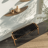 Klupa-Bench-oak-black-canva-120cm-top-HomeFurniture-ETUGENE