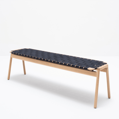 Klupa-Bench-oak-black-canva-160cm-HomeFurniture-ETUGENE