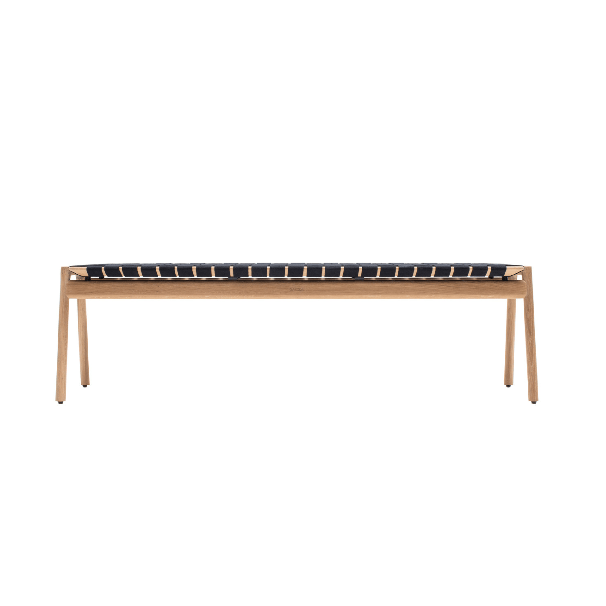 Klupa-Bench-oak-black-canva-160cm-front-HomeFurniture-ETUGENE