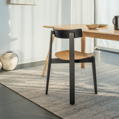 Nora-Chair-oak-lacquered-black-White-Oil-table-DiningRoom-HomeFurniture-ETUGENE