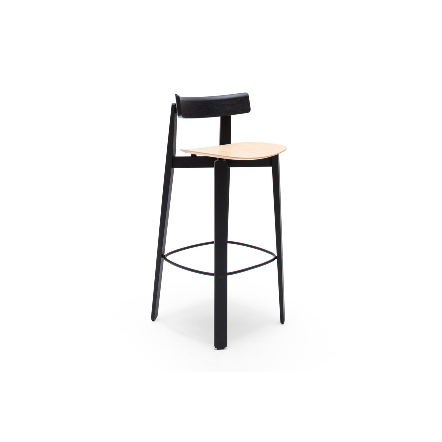 Nora-Counter-Chair-oak-Black-Lacquered-90cm-front-HomeFurniture-ETUGENE