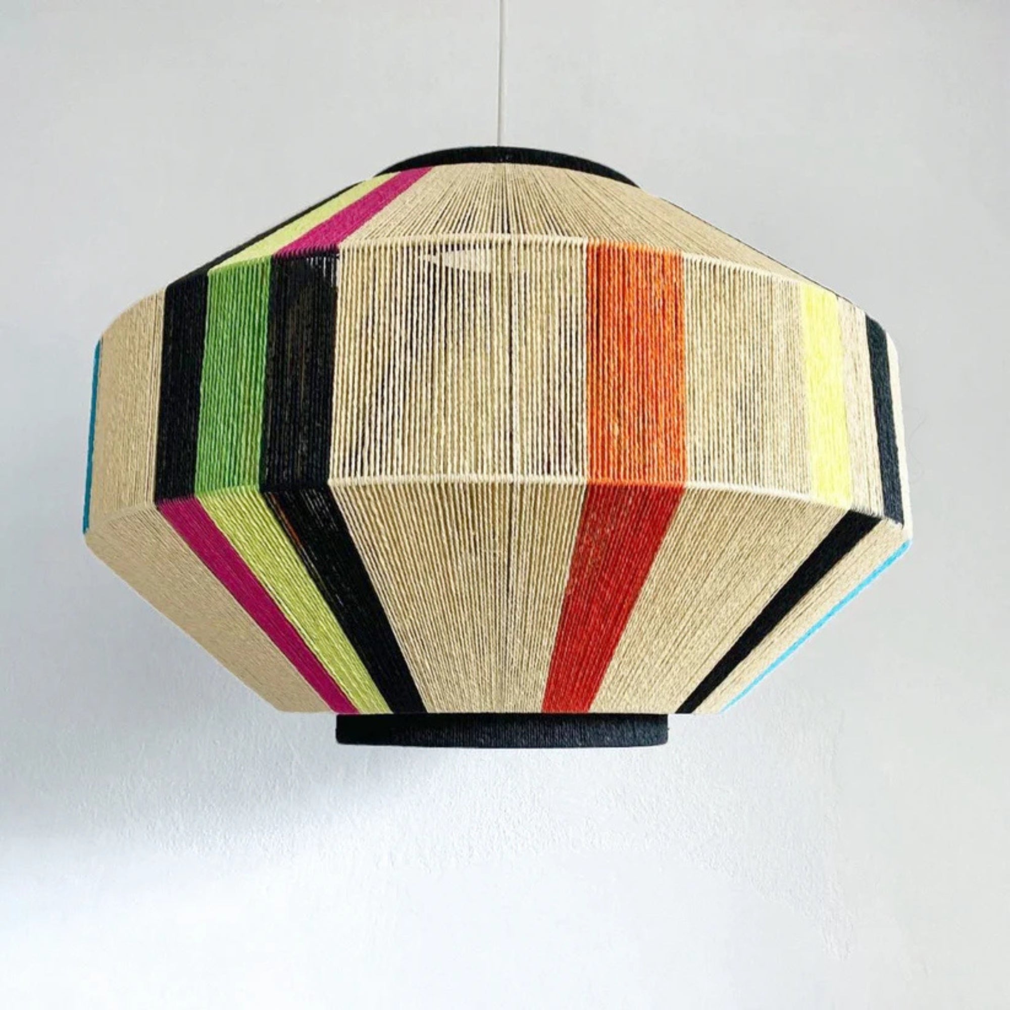 Modern Design Pendant Light "Wada Disco" - Designer Art Piece - Handmade Floor Lamp - Sustainable Home Lighting Decoration