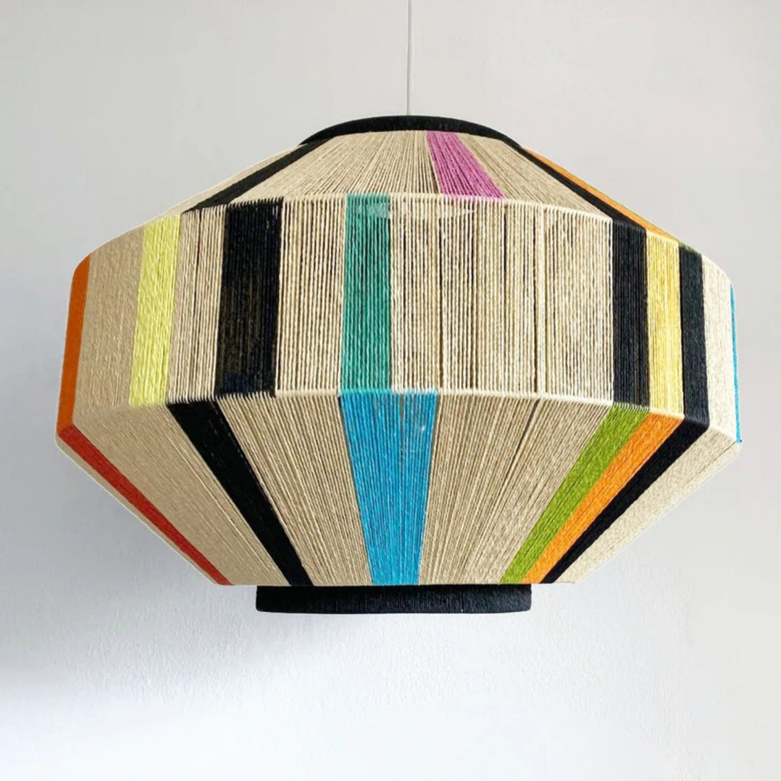 Modern Design Pendant Light "Wada Disco" - Designer Art Piece - Handmade Floor Lamp - Sustainable Home Lighting Decoration