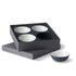 Round-Small-Bowl-Set-Of-4-Black-Ivory-Porcelain-Handmade-ETUGENE