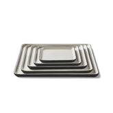 Square-Plate-Dinner-Set-5-Pieces-Black-Ivory-Porcelain-Handmade-View-ETUGENE