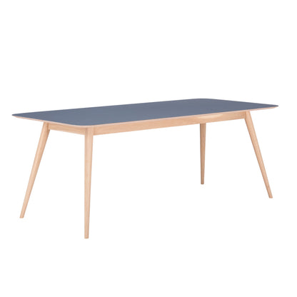 Stafa-Dining-Table-Solid-Wood-Linoleum-SmokeyBlue-200cm-ETUGENE