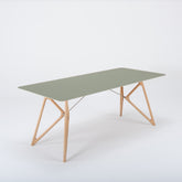 Tink-Dining-Table-Solid-Wood-Linoleum-DarkOlive-200cm-ETUGENE