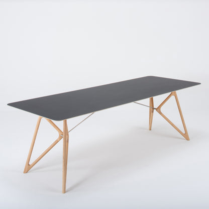 Tink-Dining-Table-Solid-Wood-Linoleum-Nero-240cm-ETUGENE