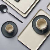 Tube-Tea-Cup-With-Saucer-Set-Of-2-Black-Ivory-Porcelain-Handmade-Set-ETUGENE