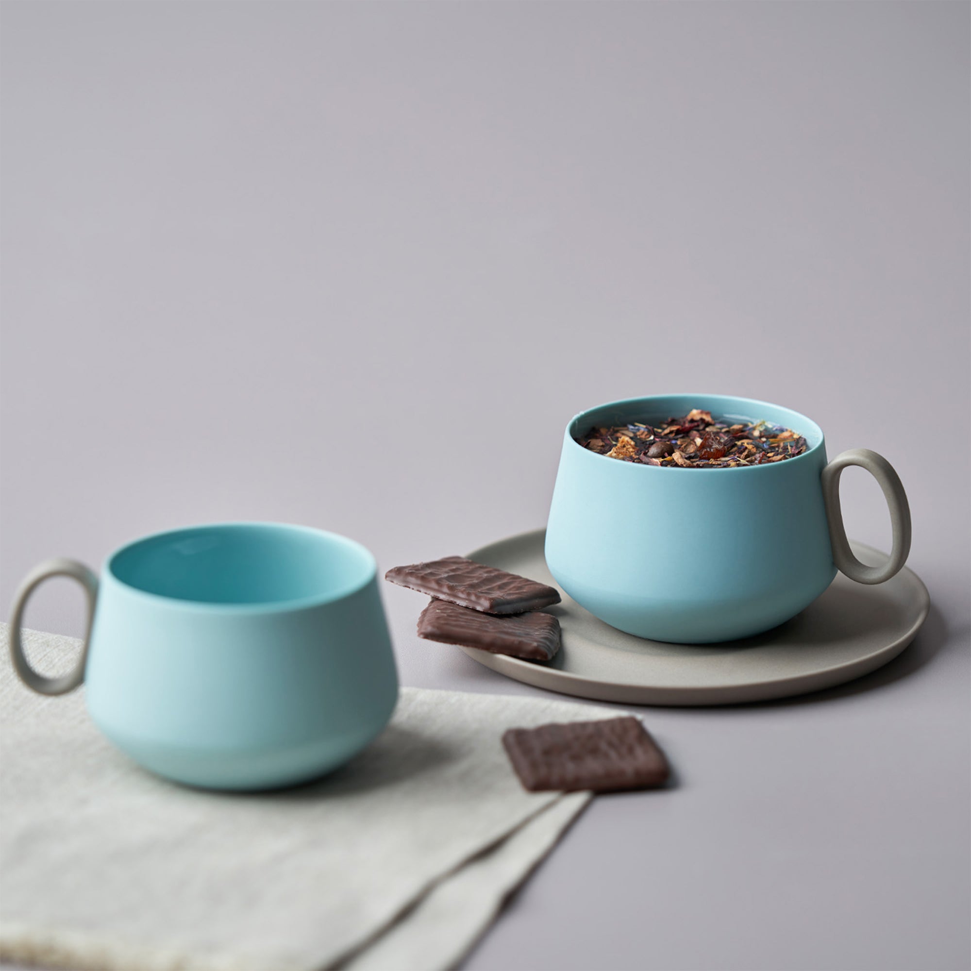 Tube-Tea-Cup-With-Saucer-Set-Of-2-Rock-Aqua-Porcelain-Handmade-Lifestyle-ETUGENE